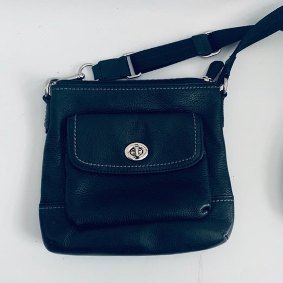 Coach Handbags - Small Black Leather COACH Purse Crossbody